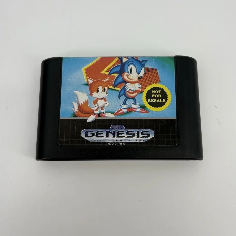 Sega Genesis Model 1 Console 1601 With Sonic 2 - Internally Cleaned Read Ds!